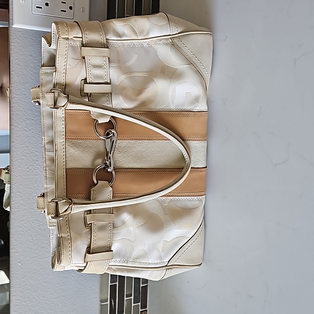 Multicolored Coach handbag